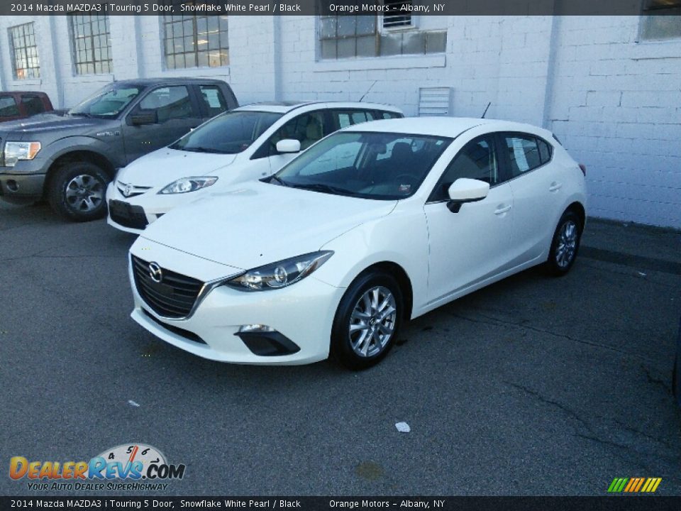 2014 Mazda MAZDA3 i Touring 5 Door Snowflake White Pearl / Black Photo #3