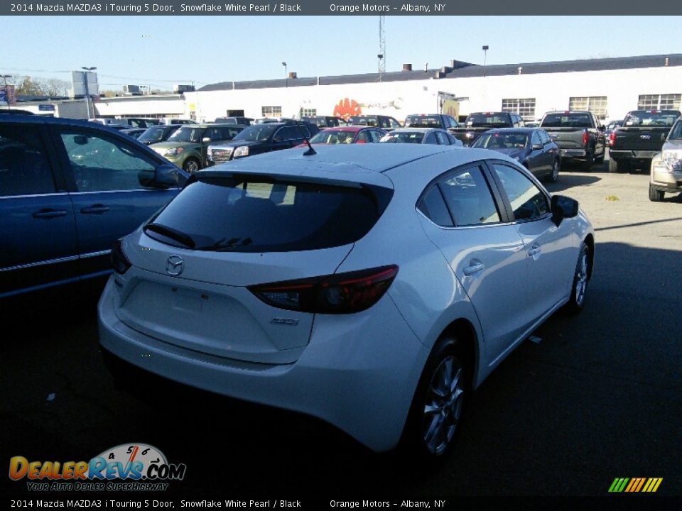 2014 Mazda MAZDA3 i Touring 5 Door Snowflake White Pearl / Black Photo #4
