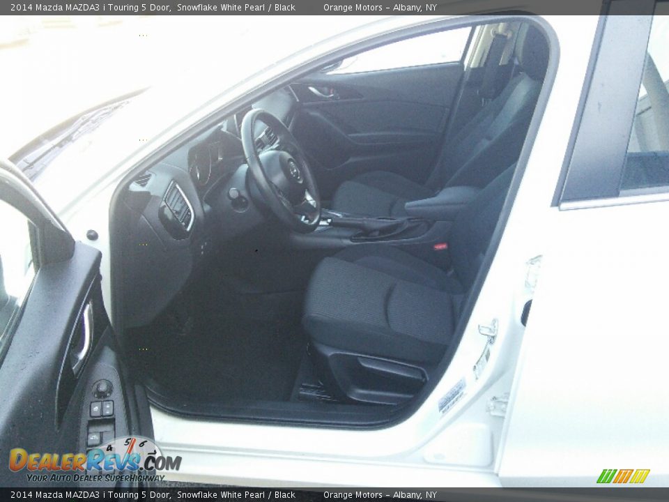 2014 Mazda MAZDA3 i Touring 5 Door Snowflake White Pearl / Black Photo #7