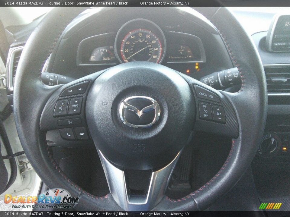 2014 Mazda MAZDA3 i Touring 5 Door Snowflake White Pearl / Black Photo #11