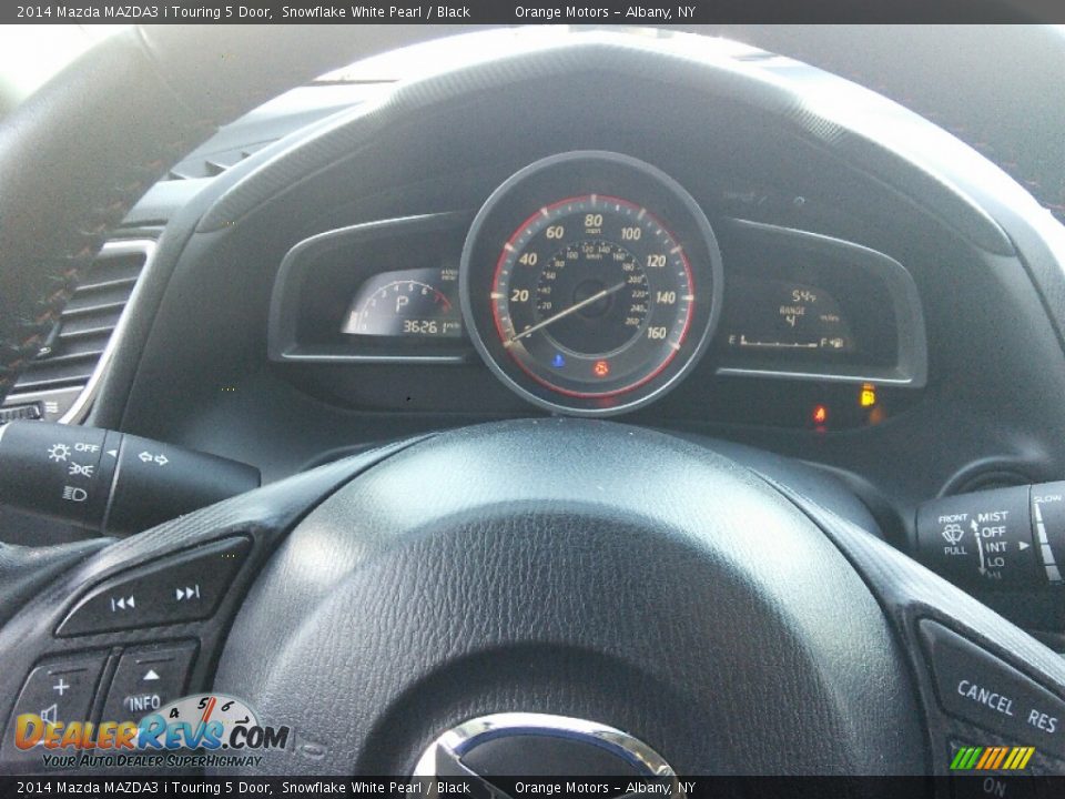 2014 Mazda MAZDA3 i Touring 5 Door Snowflake White Pearl / Black Photo #12