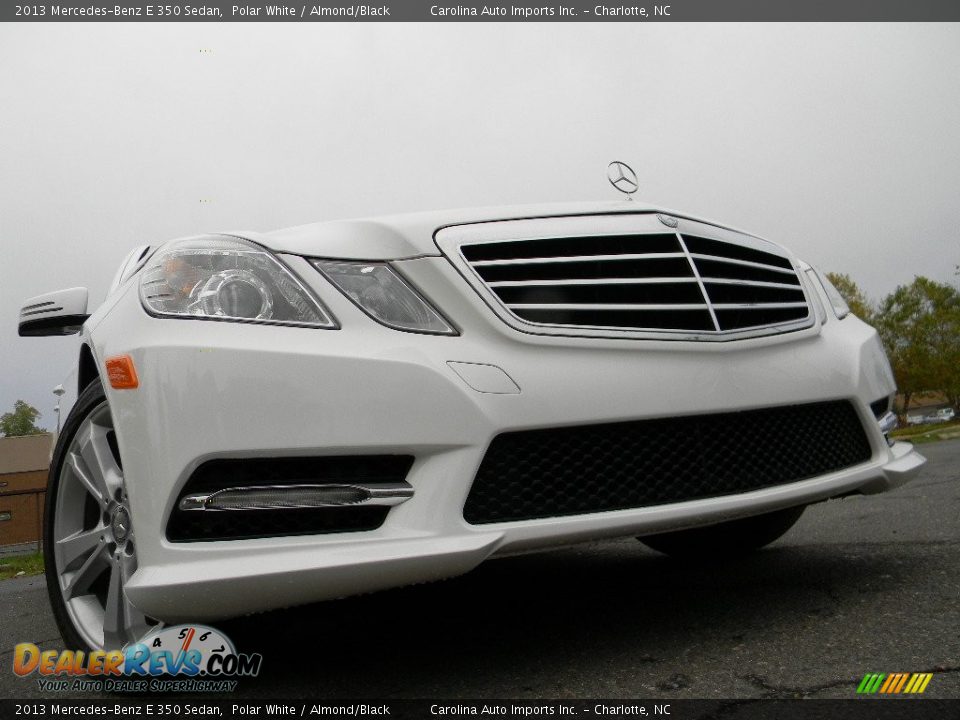 2013 Mercedes-Benz E 350 Sedan Polar White / Almond/Black Photo #1