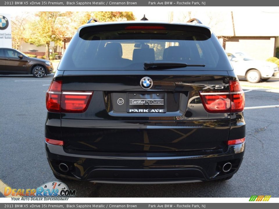 2013 BMW X5 xDrive 35i Premium Black Sapphire Metallic / Cinnamon Brown Photo #4