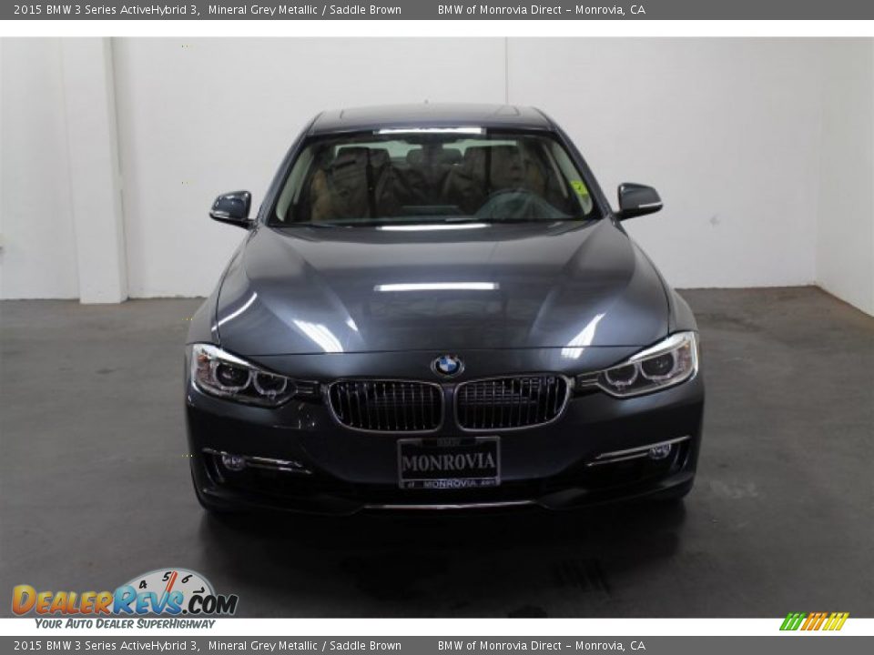 2015 BMW 3 Series ActiveHybrid 3 Mineral Grey Metallic / Saddle Brown Photo #7