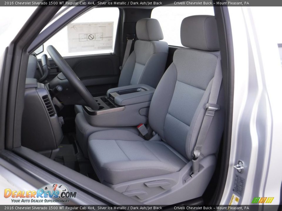 2016 Chevrolet Silverado 1500 WT Regular Cab 4x4 Silver Ice Metallic / Dark Ash/Jet Black Photo #12