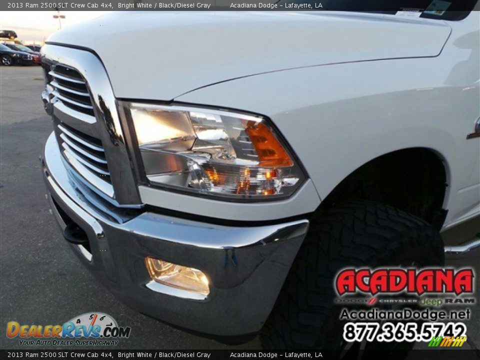 2013 Ram 2500 SLT Crew Cab 4x4 Bright White / Black/Diesel Gray Photo #2