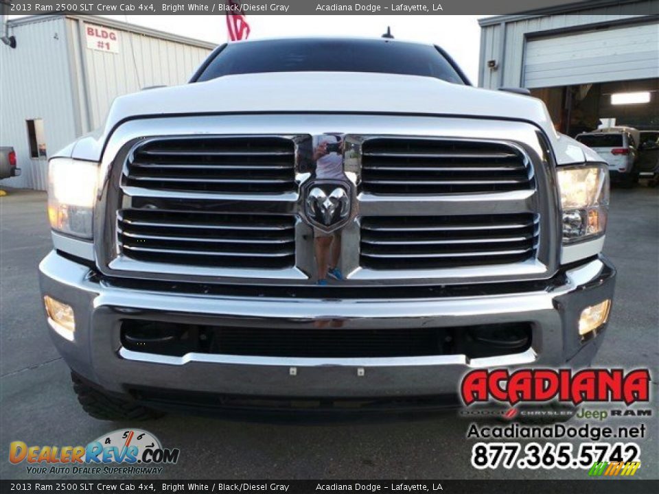 2013 Ram 2500 SLT Crew Cab 4x4 Bright White / Black/Diesel Gray Photo #10