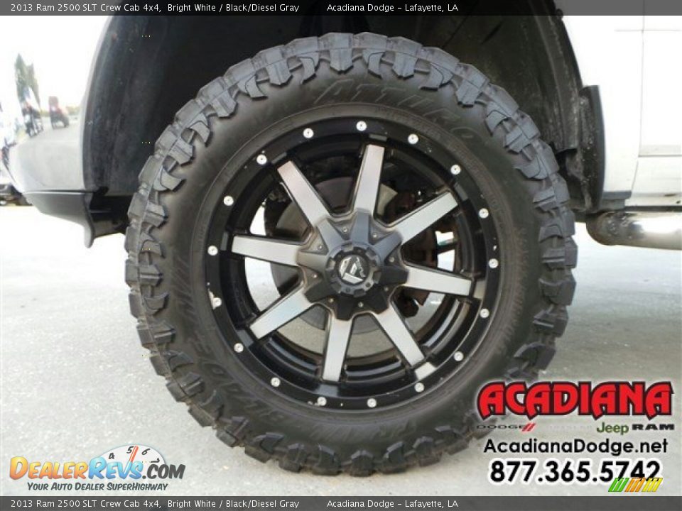 2013 Ram 2500 SLT Crew Cab 4x4 Bright White / Black/Diesel Gray Photo #11