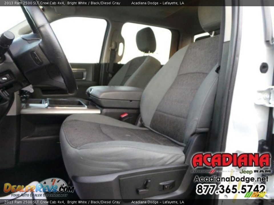 2013 Ram 2500 SLT Crew Cab 4x4 Bright White / Black/Diesel Gray Photo #16