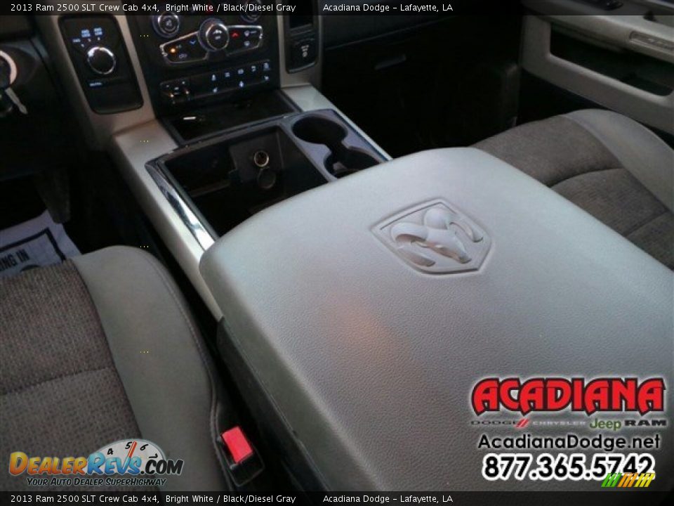 2013 Ram 2500 SLT Crew Cab 4x4 Bright White / Black/Diesel Gray Photo #19