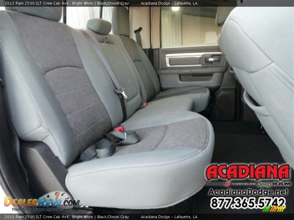 2013 Ram 2500 SLT Crew Cab 4x4 Bright White / Black/Diesel Gray Photo #23