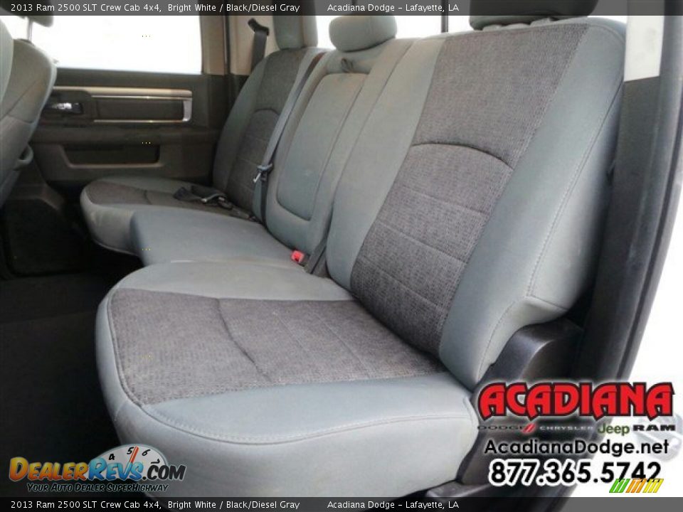 2013 Ram 2500 SLT Crew Cab 4x4 Bright White / Black/Diesel Gray Photo #24