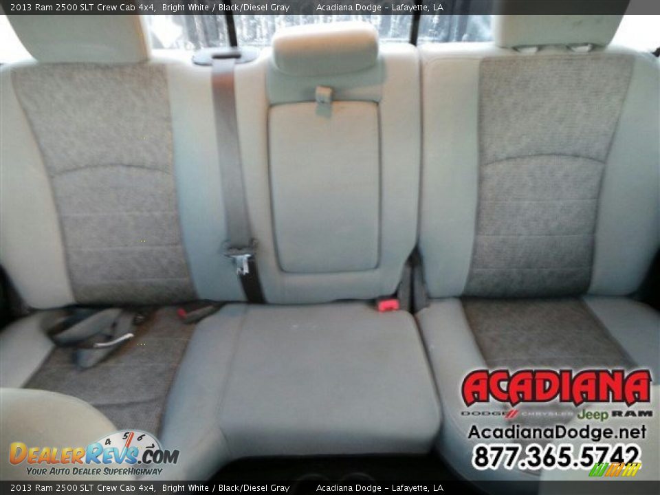 2013 Ram 2500 SLT Crew Cab 4x4 Bright White / Black/Diesel Gray Photo #25
