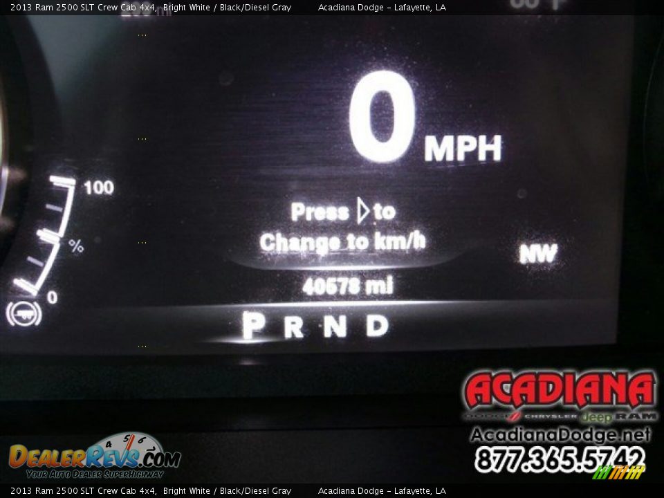 2013 Ram 2500 SLT Crew Cab 4x4 Bright White / Black/Diesel Gray Photo #27