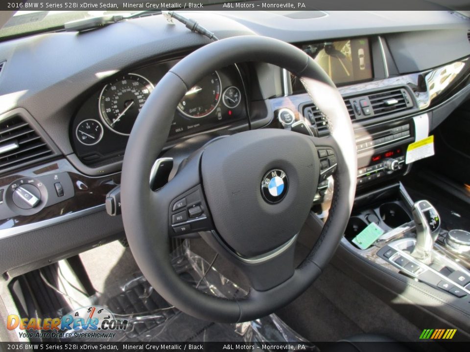 2016 BMW 5 Series 528i xDrive Sedan Mineral Grey Metallic / Black Photo #15