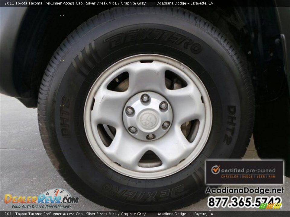 2011 Toyota Tacoma PreRunner Access Cab Silver Streak Mica / Graphite Gray Photo #14