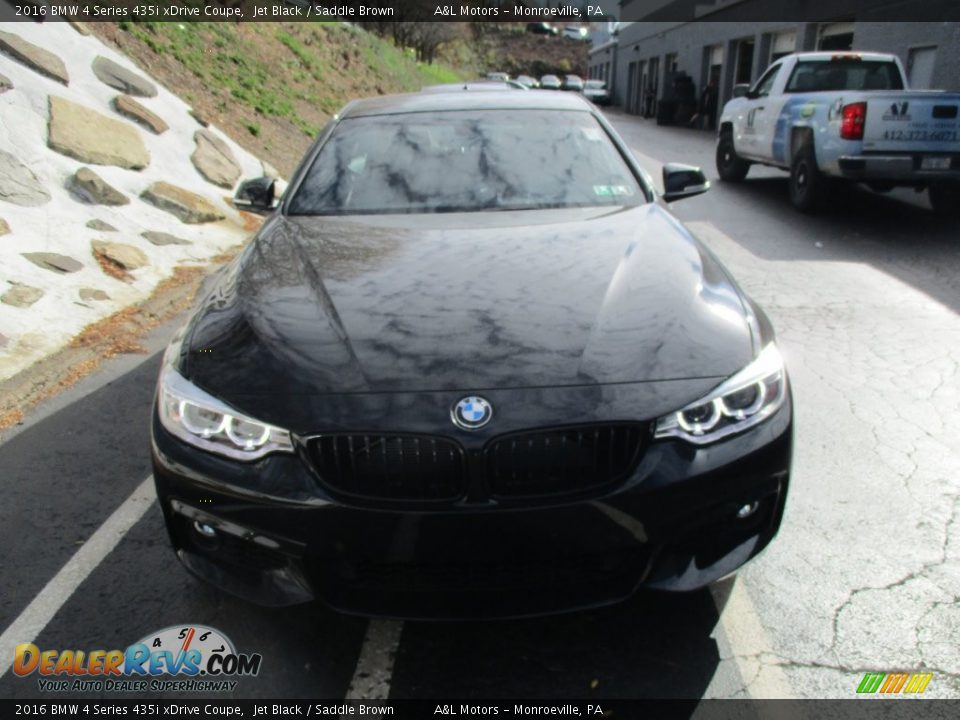 2016 BMW 4 Series 435i xDrive Coupe Jet Black / Saddle Brown Photo #8