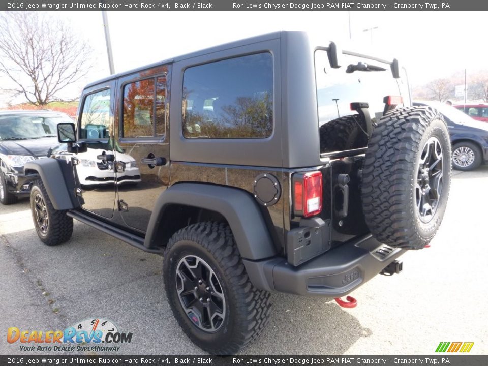 Black 2016 Jeep Wrangler Unlimited Rubicon Hard Rock 4x4 Photo #5