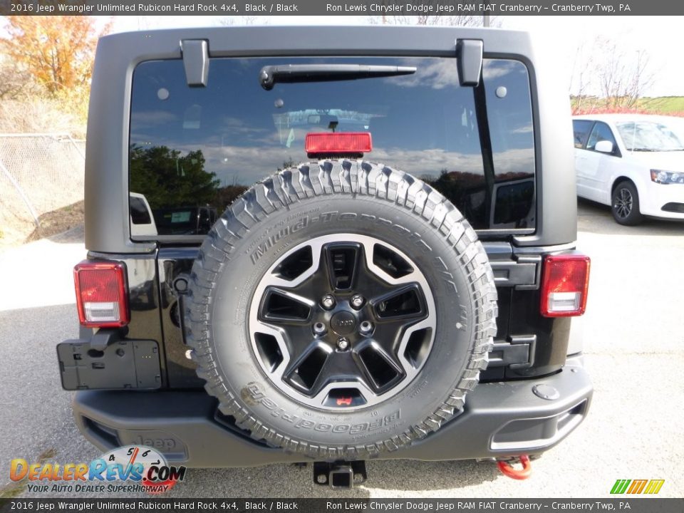 2016 Jeep Wrangler Unlimited Rubicon Hard Rock 4x4 Black / Black Photo #6