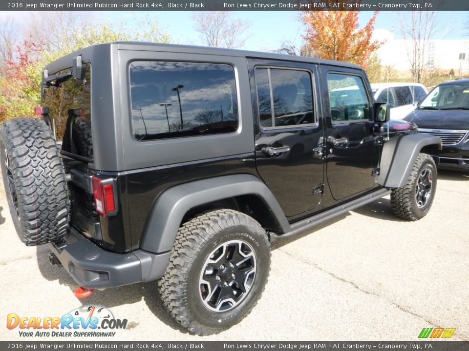 Black 2016 Jeep Wrangler Unlimited Rubicon Hard Rock 4x4 Photo #9