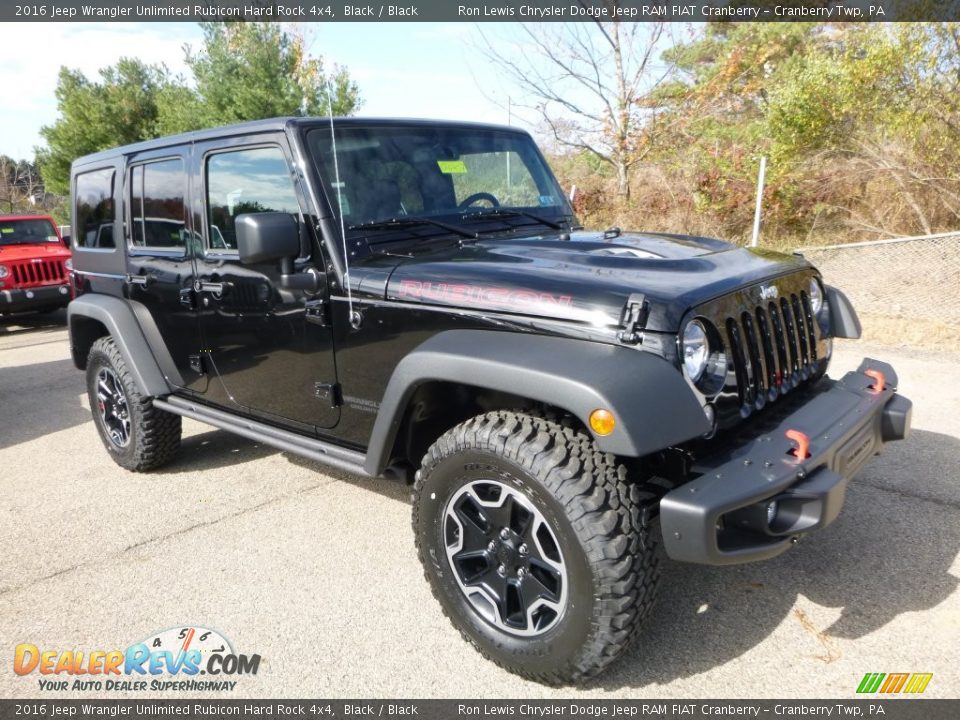 Front 3/4 View of 2016 Jeep Wrangler Unlimited Rubicon Hard Rock 4x4 Photo #13