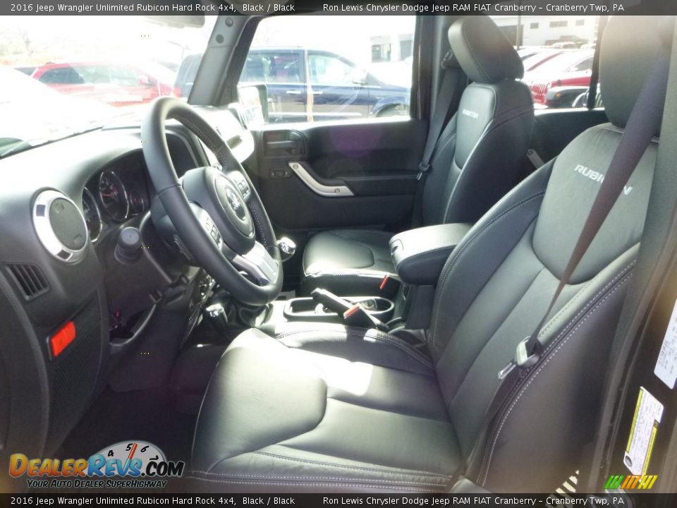 Front Seat of 2016 Jeep Wrangler Unlimited Rubicon Hard Rock 4x4 Photo #16