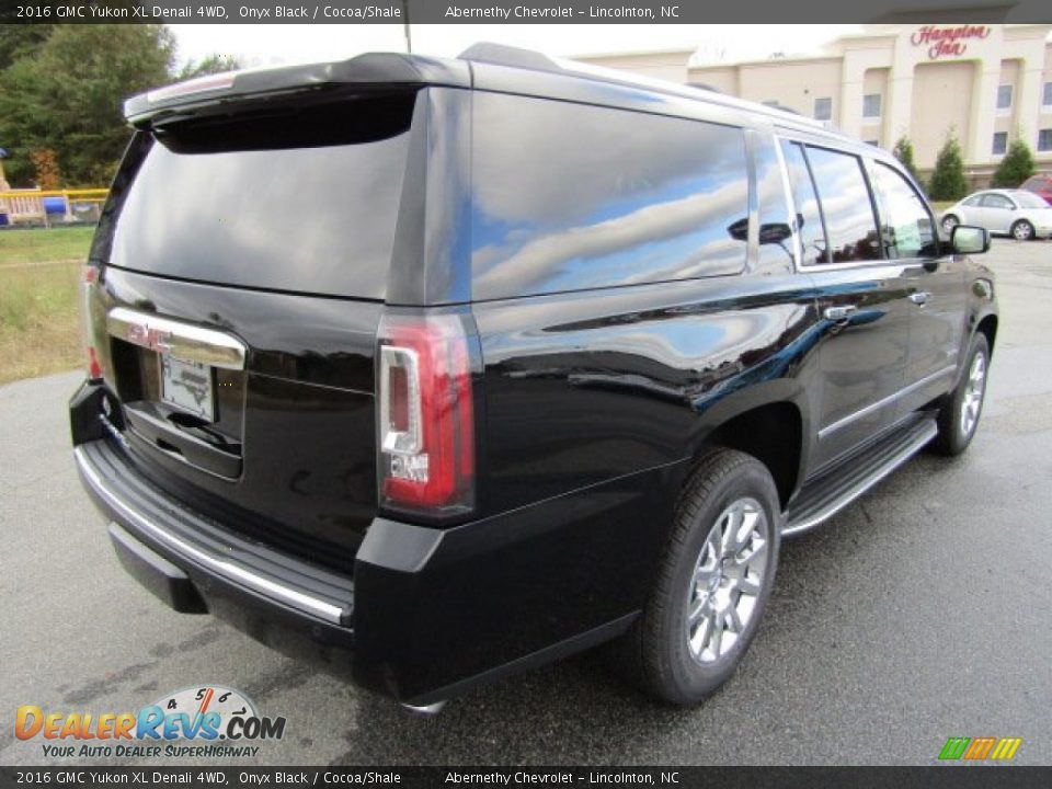 2016 GMC Yukon XL Denali 4WD Onyx Black / Cocoa/Shale Photo #5