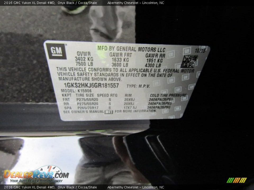 2016 GMC Yukon XL Denali 4WD Onyx Black / Cocoa/Shale Photo #26