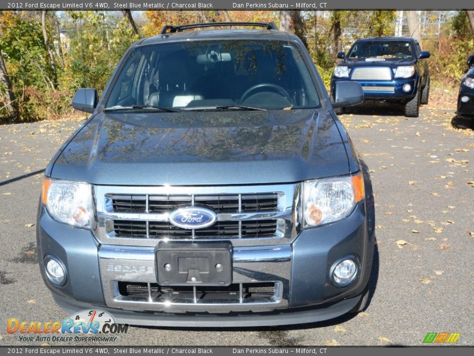 2012 Ford Escape Limited V6 4WD Steel Blue Metallic / Charcoal Black Photo #2