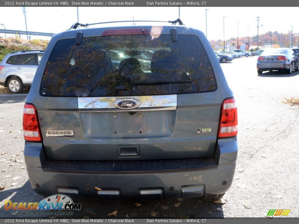 2012 Ford Escape Limited V6 4WD Steel Blue Metallic / Charcoal Black Photo #7