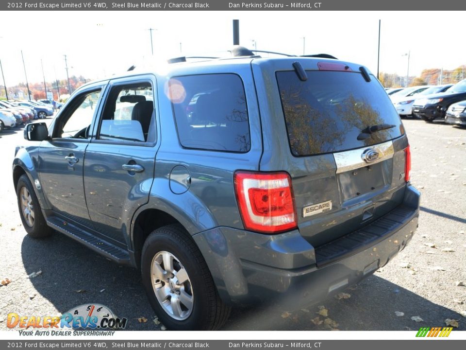 2012 Ford Escape Limited V6 4WD Steel Blue Metallic / Charcoal Black Photo #10