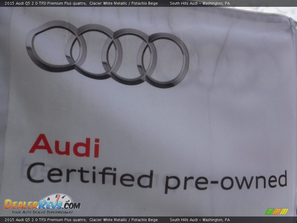 2015 Audi Q5 2.0 TFSI Premium Plus quattro Glacier White Metallic / Pistachio Beige Photo #4