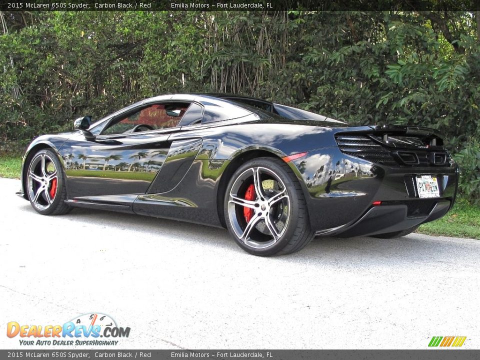 2015 McLaren 650S Spyder Carbon Black / Red Photo #12