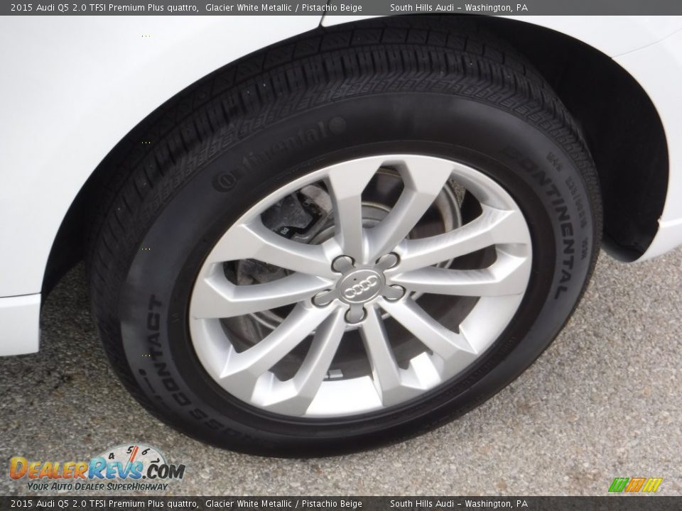 2015 Audi Q5 2.0 TFSI Premium Plus quattro Glacier White Metallic / Pistachio Beige Photo #5