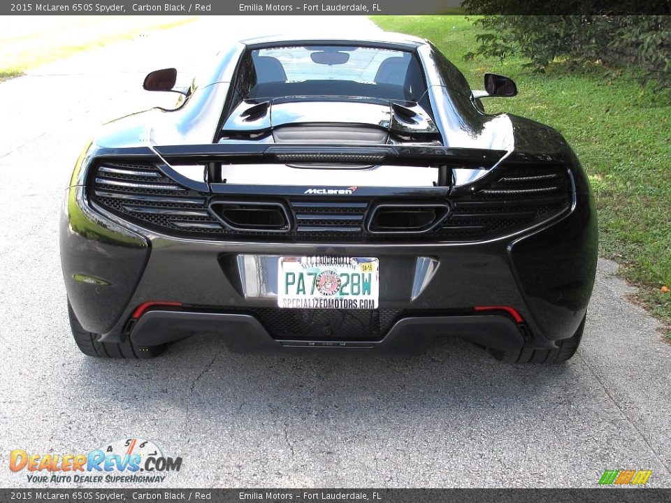 2015 McLaren 650S Spyder Carbon Black / Red Photo #13