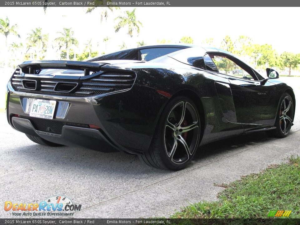 2015 McLaren 650S Spyder Carbon Black / Red Photo #14