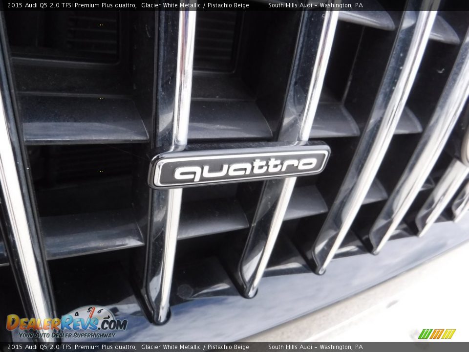 2015 Audi Q5 2.0 TFSI Premium Plus quattro Glacier White Metallic / Pistachio Beige Photo #8