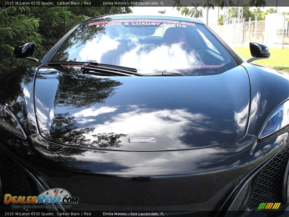 2015 McLaren 650S Spyder Carbon Black / Red Photo #17