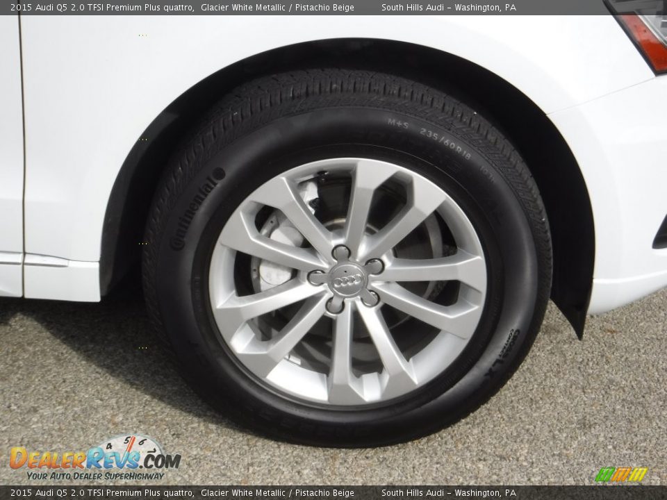 2015 Audi Q5 2.0 TFSI Premium Plus quattro Glacier White Metallic / Pistachio Beige Photo #11