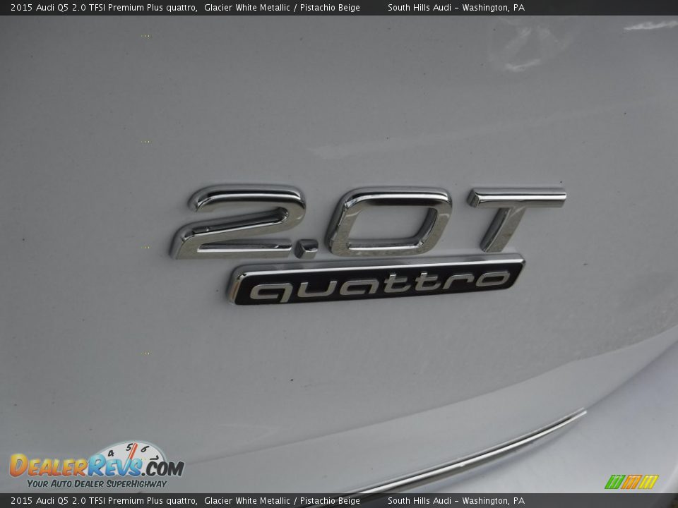 2015 Audi Q5 2.0 TFSI Premium Plus quattro Glacier White Metallic / Pistachio Beige Photo #16