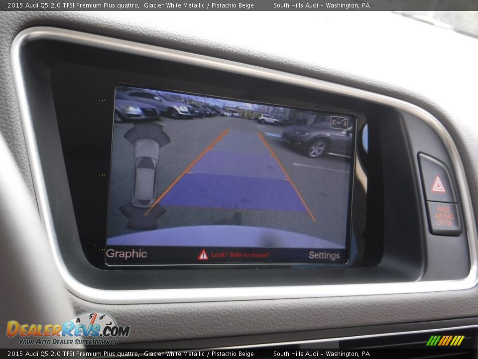 2015 Audi Q5 2.0 TFSI Premium Plus quattro Glacier White Metallic / Pistachio Beige Photo #25