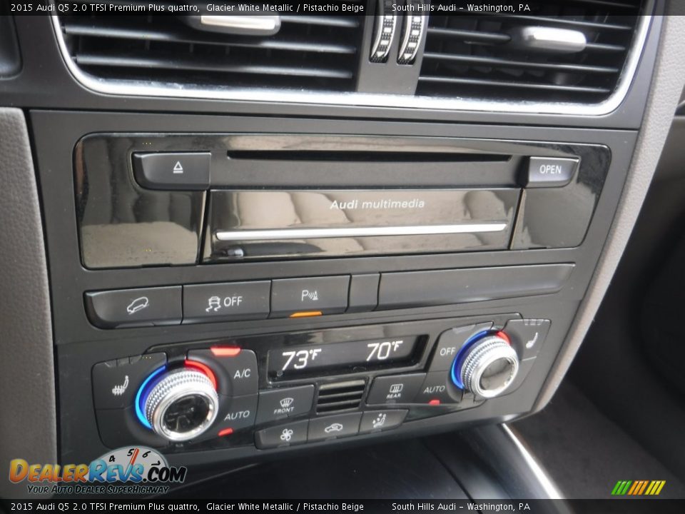 2015 Audi Q5 2.0 TFSI Premium Plus quattro Glacier White Metallic / Pistachio Beige Photo #26