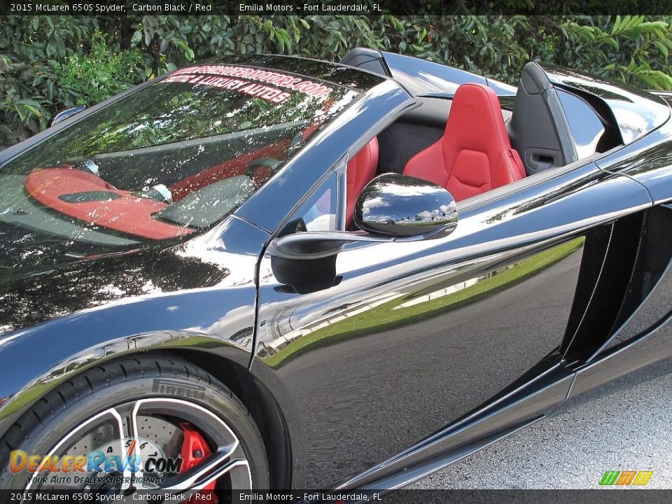 2015 McLaren 650S Spyder Carbon Black / Red Photo #31