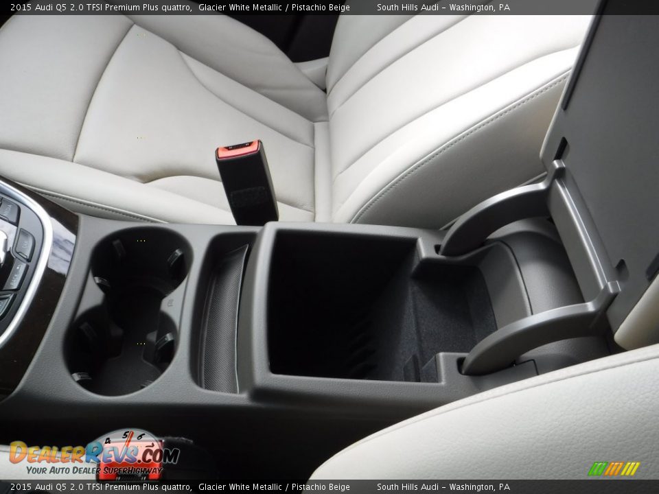 2015 Audi Q5 2.0 TFSI Premium Plus quattro Glacier White Metallic / Pistachio Beige Photo #31