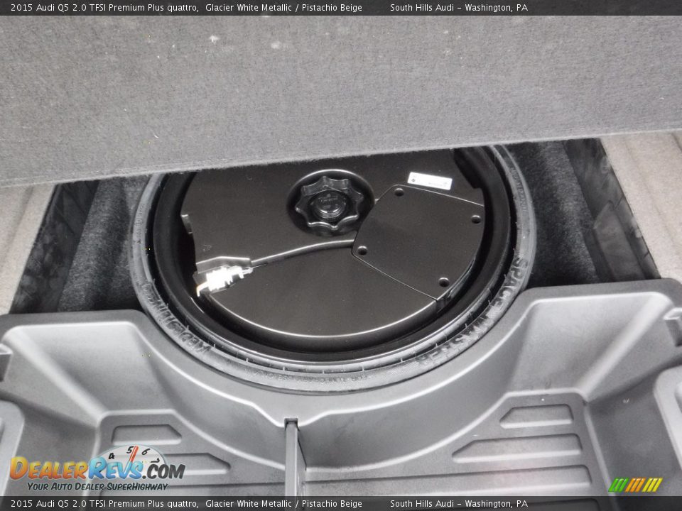 2015 Audi Q5 2.0 TFSI Premium Plus quattro Glacier White Metallic / Pistachio Beige Photo #35