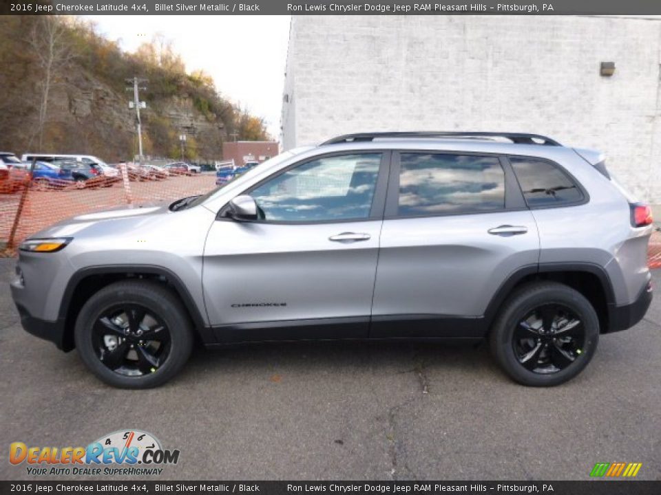 2016 Jeep Cherokee Latitude 4x4 Billet Silver Metallic / Black Photo #2