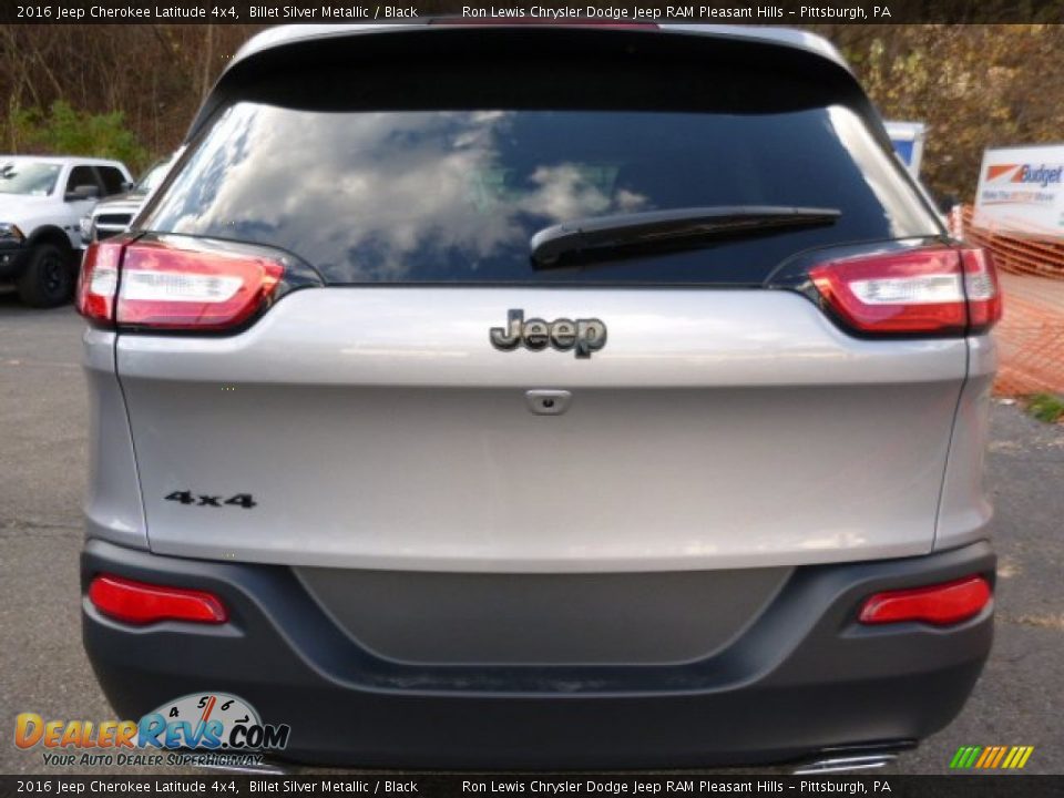 2016 Jeep Cherokee Latitude 4x4 Billet Silver Metallic / Black Photo #4