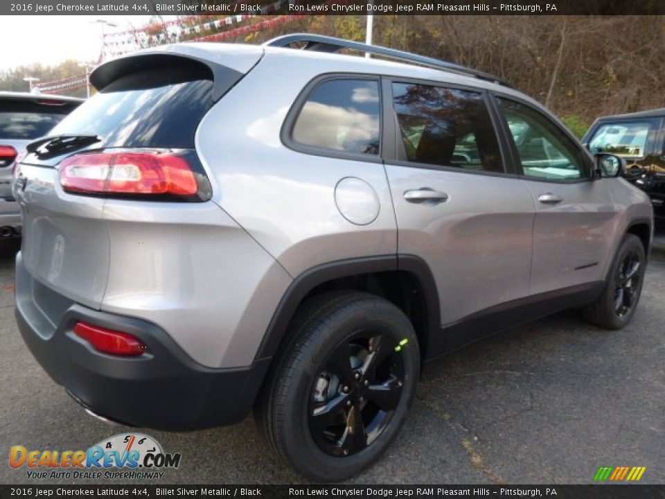 2016 Jeep Cherokee Latitude 4x4 Billet Silver Metallic / Black Photo #5