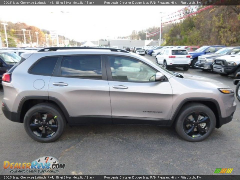 2016 Jeep Cherokee Latitude 4x4 Billet Silver Metallic / Black Photo #6