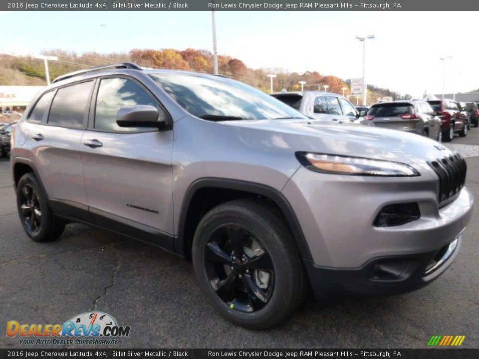 2016 Jeep Cherokee Latitude 4x4 Billet Silver Metallic / Black Photo #7